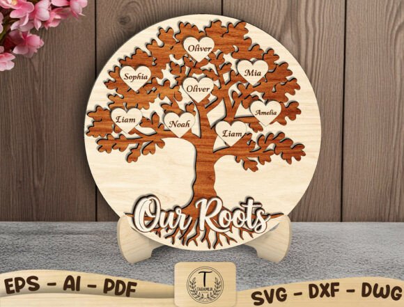 Download Personalized Family Tree Laser Cut Svg - Premium Resources
