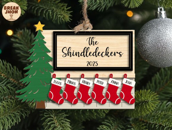 Download Personalized Family Christmas Ornament - Premium Resources