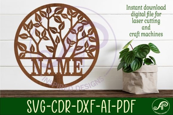 Download Tree Name Sign Svg Laser - Tree name sign Collection