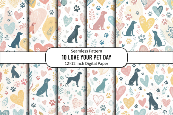 Download Playful Pet Lover Seamless Paper Design - Paper design Collection