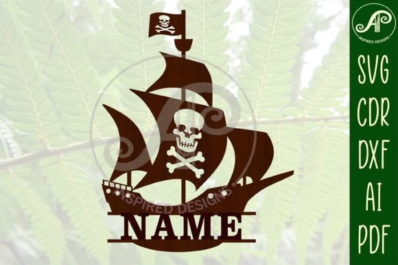 Download Pirate Ship Name Sign SVG Cut File - Pirate ship name sign Collection