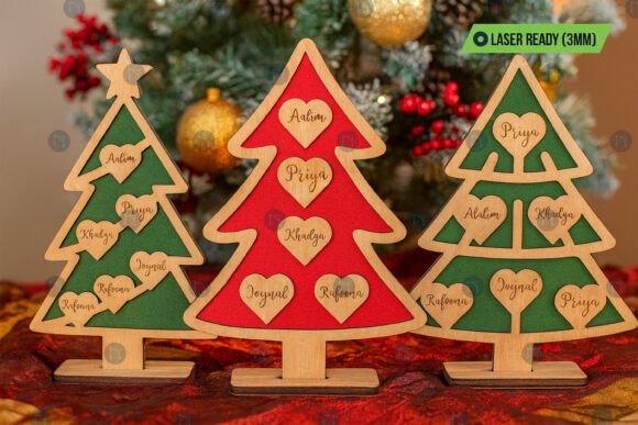 Download Christmas Tree Name Sign SVG Bundle - Tree name sign Collection