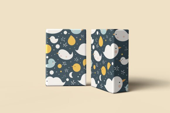 Download Two Gift Wrap Paper Design Mockup - Paper design Collection