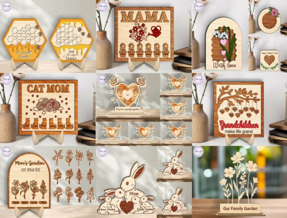 Download Mother's Day Laser Cut File Svg Bundle - Premium Resources